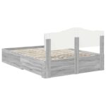 vidaXL Rám postele Sivý Sonoma 140 x 190 cm Kompozitné drevo – Obrázok 10