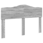vidaXL Rám postele Sivý Sonoma 140 x 190 cm Kompozitné drevo – Obrázok 7