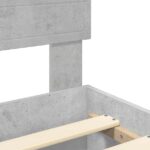 vidaXL Rám postele Betónová šedá 135 x 190 cm Kompozitné drevo – Obrázok 11