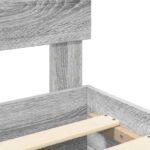 vidaXL Rám postele Sivý Sonoma 135 x 190 cm Kompozitné drevo – Obrázok 11