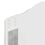 vidaXL Rám postele Betónová šedá 100 x 200 cm Kompozitné drevo – Obrázok 11