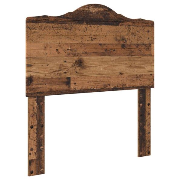 vidaXL Rám postele Staré drevo 100 x 200 cm Kompozitné drevo – Obrázok 6
