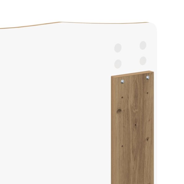 vidaXL Rám postele s čelnou doskou Remeselnícky dub 120 x 190 cm – Obrázok 11