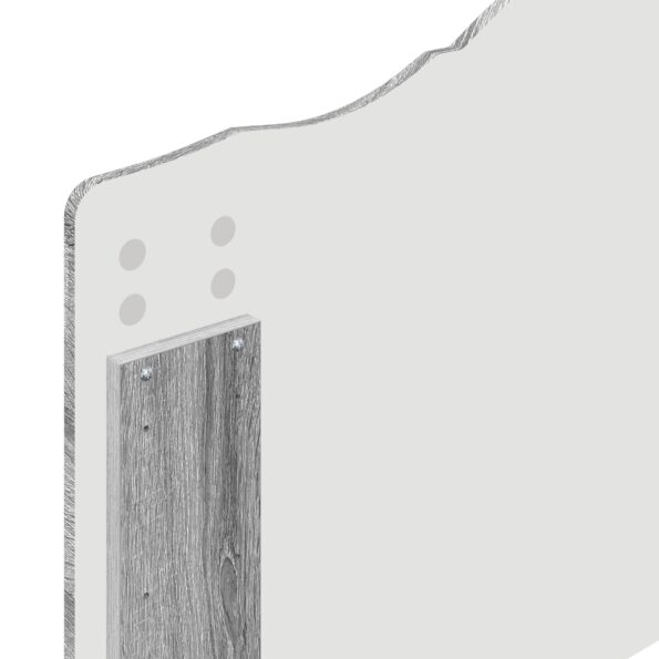 vidaXL Rám postele Sivý Sonoma 90 x 200 cm Masívne borovicové drevo – Obrázok 11