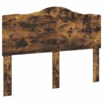 vidaXL Rám postele Údený Dub 150 x 200 cm Inžinierske drevo – Obrázok 11