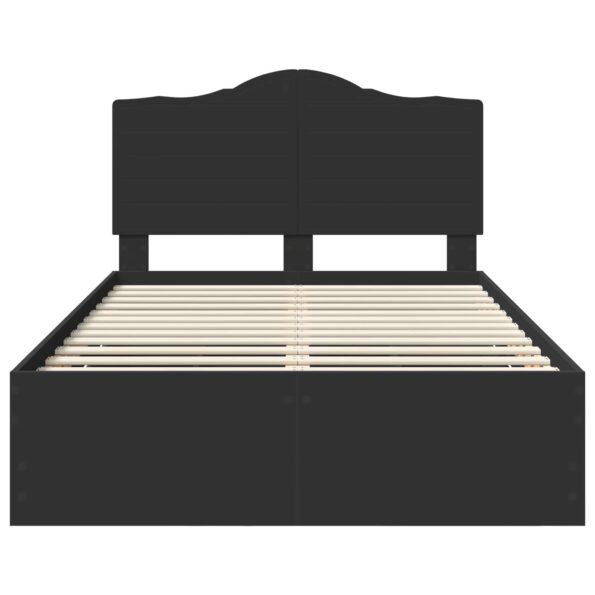 vidaXL Rám postele so zásuvkou Čierna 120 x 190 cm Inžinierske drevo – Obrázok 8