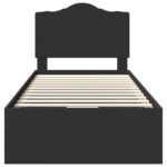 vidaXL Rám postele so zásuvkou Čierna 100 x 200 cm Inžinierske drevo – Obrázok 6