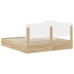 vidaXL Úložná posteľ Sonoma dub 180 x 200 cm Kompozitné drevo – Obrázok 10