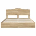 vidaXL Úložná posteľ Sonoma dub 180 x 200 cm Kompozitné drevo – Obrázok 8