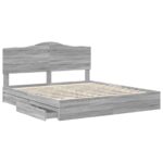 vidaXL Úložná posteľ Sivý Sonoma 180 x 200 cm Kompozitné drevo – Obrázok 5