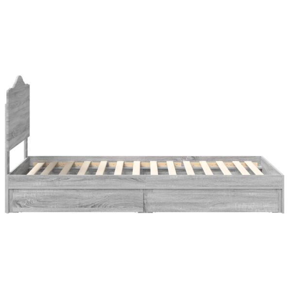 vidaXL Úložná posteľ Sivý Sonoma 90 x 200 cm Kompozitné drevo – Obrázok 9
