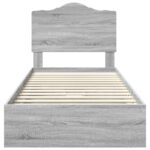 vidaXL Úložná posteľ Sivý Sonoma 90 x 190 cm Kompozitné drevo – Obrázok 8