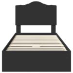 vidaXL Rám postele so zásuvkou Čierna 75 x 190 cm Kompozitné drevo – Obrázok 8