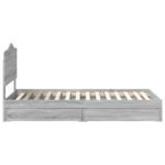 vidaXL Úložná posteľ Sivý Sonoma 70 x 190 cm Kompozitné drevo – Obrázok 9