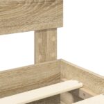 vidaXL Rám postele Sonoma dub 200 x 200 cm Kompozitné drevo – Obrázok 11