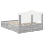 vidaXL Rám postele Sivý Sonoma 160 x 200 cm Kompozitné drevo – Obrázok 10
