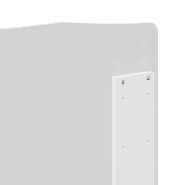 vidaXL Rám postele s čelnou doskou Biela 140 x 200 cm Kompozitné drevo – Obrázok 12