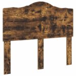 vidaXL Rám postele Dymová dub 135 x 190 cm Kompozitné drevo – Obrázok 7