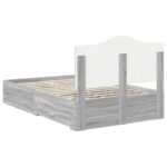 vidaXL Rám postele Sivý Sonoma 120 x 200 cm Kompozitné drevo – Obrázok 10