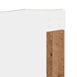 vidaXL Rám postele Staré drevo 120 x 190 cm Kompozitné drevo – Obrázok 12