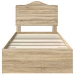vidaXL Rám postele Sonoma dub 100 x 200 cm Kompozitné drevo – Obrázok 7