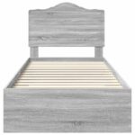 vidaXL Rám postele Sivý Sonoma 90 x 190 cm Kompozitné drevo – Obrázok 7
