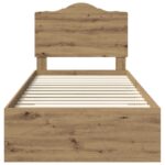 vidaXL Rám postele Remeselný dub 90 x 190 cm Kompozitné drevo – Obrázok 7