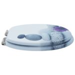 vidaXL WC sedadlo 2 pcs Sivá 44 x 38 cm MDF doska – Obrázok 4