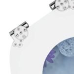 vidaXL WC sedadlo 2 pcs Sivá 44 x 38 cm MDF doska – Obrázok 7