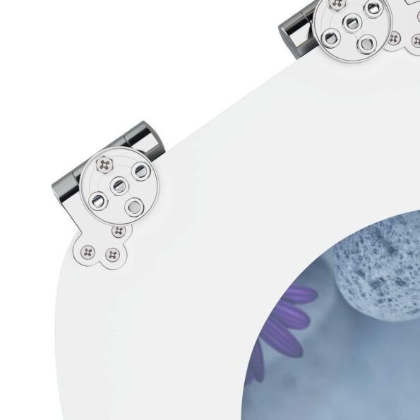 vidaXL WC sedadlo 2 pcs Sivá 44 x 38 cm MDF doska – Obrázok 7