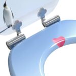 vidaXL WC sedadlo 2 pcs Modrá 43,8 x 37,8 cm MDF doska – Obrázok 6