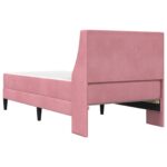 vidaXL Rám postele s matracom s matracmi Ružová 80 x 200 cm Zamat – Obrázok 8