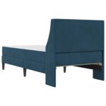 vidaXL Rám postele s matracom s matracmi Modrá 90 x 190 cm Zamat – Obrázok 8