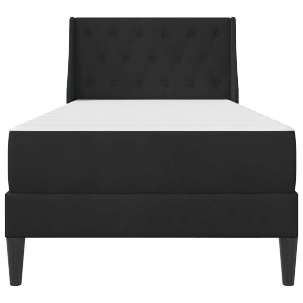 vidaXL Rám postele s matracom Nástenný 2 pcs Čierny Zamat – Obrázok 6