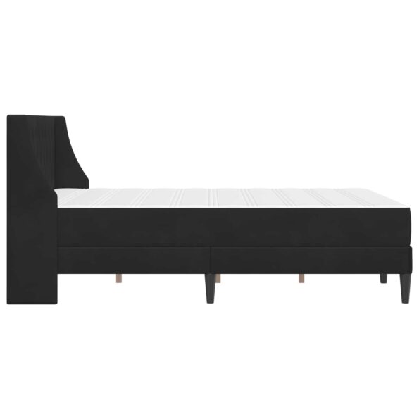 vidaXL Rám postele s matracom s matracmi Čierny 120 x 200 cm Zamat – Obrázok 7