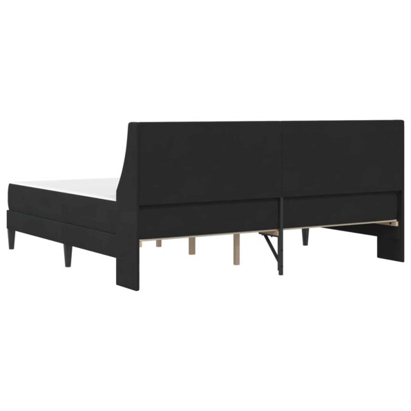 vidaXL Rám postele s matracom s matracmi Čierny 200 x 200 cm Zamat – Obrázok 8