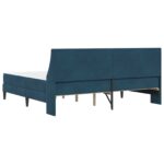 vidaXL Rám postele s matracom s matracmi Modrá 200 x 200 cm Zamat – Obrázok 8