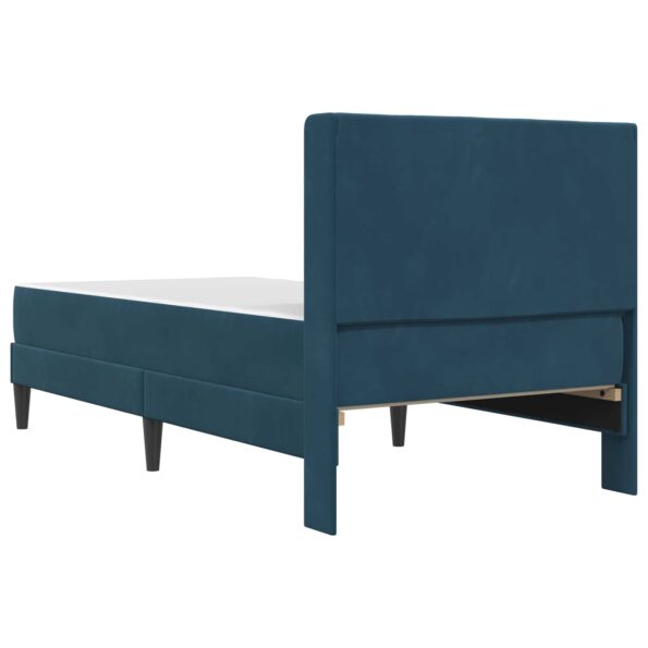 vidaXL Rám postele s matracom s čelnou doskou Modrá 80 x 200 cm Zamat – Obrázok 8