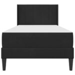 vidaXL Rám postele Čierny 90 x 190 cm Zamat – Obrázok 6