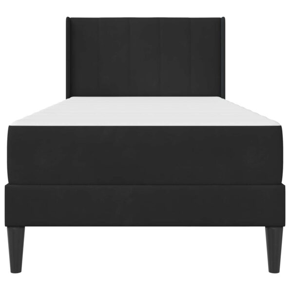 vidaXL Rám postele s matracom s čelnou doskou Čierna 90 x 200 cm Zamat – Obrázok 6