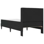 vidaXL Rám postele s matracom s čelnou doskou Čierna 90 x 200 cm Zamat – Obrázok 8