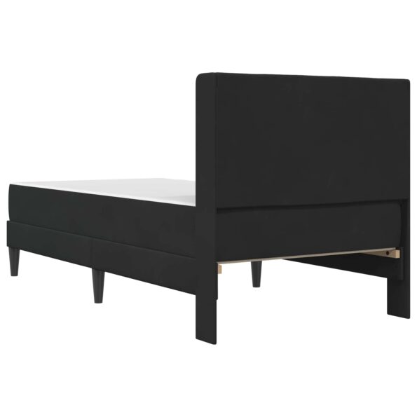 vidaXL Rám postele s matracom s čelnou doskou Čierna 90 x 200 cm Zamat – Obrázok 8