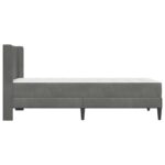 vidaXL Rám postele s matracom Tmavosivá 100 x 200 cm Zamat – Obrázok 7