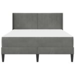 vidaXL Rám postele s matracom Tmavosivá 140 x 200 cm Zamat – Obrázok 6