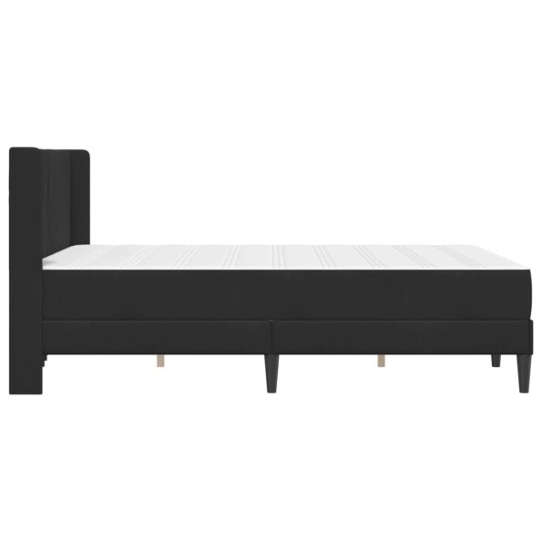 vidaXL Rám postele s matracom Čierna 140 x 200 cm Zamat – Obrázok 7