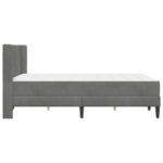 vidaXL Rám postele s matracom Tmavosivá 160 x 200 cm Zamat – Obrázok 7