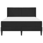 vidaXL Rám postele s matracom Čierna 160 x 200 cm Zamat – Obrázok 6