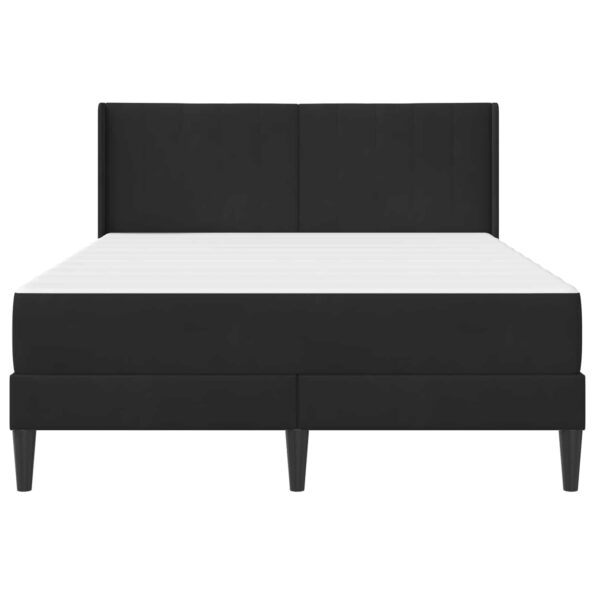vidaXL Rám postele s matracom Čierna 160 x 200 cm Zamat – Obrázok 6