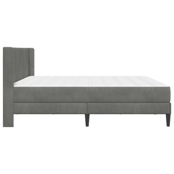 vidaXL Rám postele s matracom Tmavosivá 180 x 200 cm Zamat – Obrázok 7
