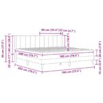 vidaXL Rám postele s matracom Ružová 180 x 200 cm Zamat – Obrázok 11